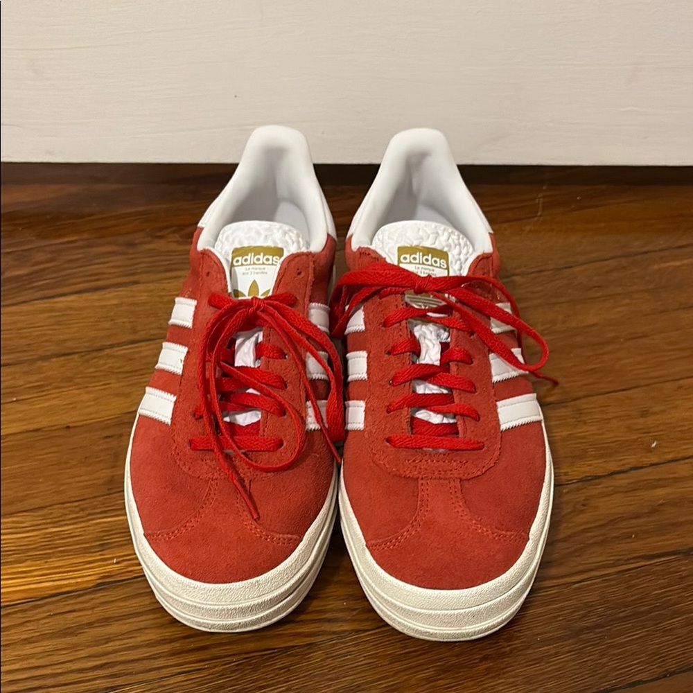 Adidas Gazelle Bold Red Suede